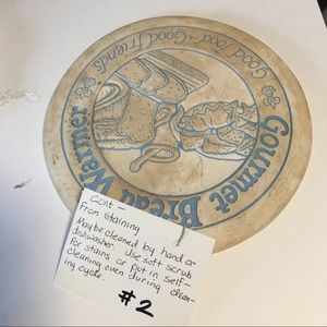 Vtg 1990 Bun Warmer Stone Pampered Chef